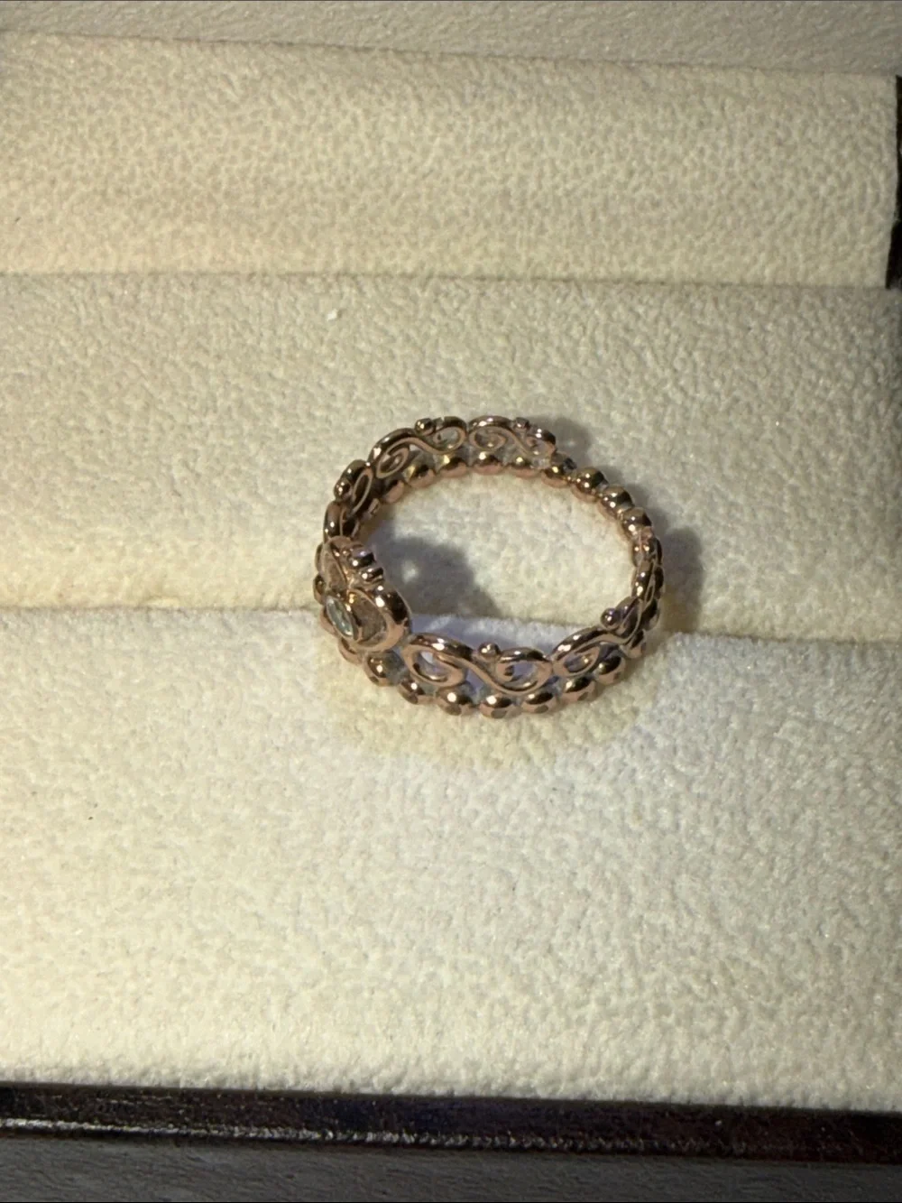 Pandora Princess Tiara Crown Ring in Rose Gold, Brand Size 5.25